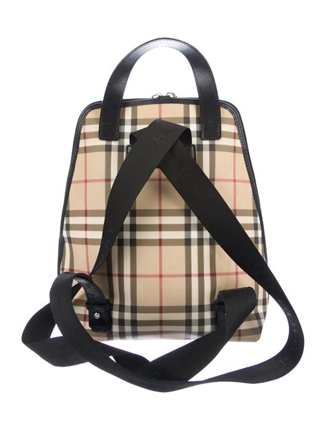 burberry london leather backpack|Burberry backpack outlet.